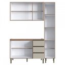 Ver imagem 3 de Lavanderia Completa Conecta 7 Portas 3 Gavetas Ébano/off White Cb0028 - Genialflex