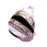 Mochila Brilhante com Compartimento Externo - Roxa - 4