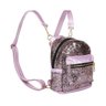 Mochila Brilhante com Compartimento Externo - Roxa - 2