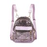 Mochila Brilhante com Compartimento Externo - Roxa - 1