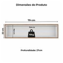 Ver imagem 3 de Armário Aéreo Cozinha 79 cm 1 Porta Basculante Off White