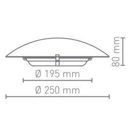 Plafon Sobrepor Redondo 25cm Classic Blumenau - 2