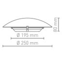 Ver imagem 2 de Plafon Sobrepor Redondo 25cm Classic Blumenau