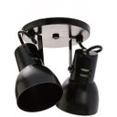 Ver imagem 1 de Spot Bocal Largo - Preto - para 2 Lâmpada