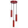Pendente Tubinho 16 - Vermelho Verniz - para 3 Lâmpada - 1