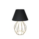Ver imagem 1 de Abajur Aramado 5004 Dourado/preto