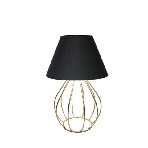 Abajur Aramado 5004 Dourado/preto