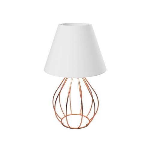Abajur Aramado 5004 Cobre/branco