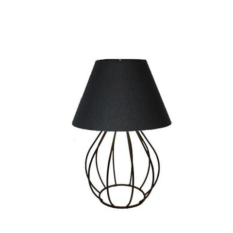 Abajur Aramado 5004 Preto/preto