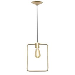 Pendente quadrado - Dourado - 1