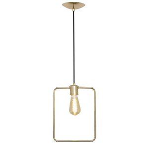 Pendente quadrado - Dourado