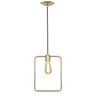 Pendente quadrado - Dourado - 1