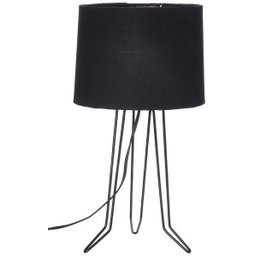 Abajur Aramado 5002 - Preto/Preto - 1