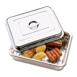 Assadeira Multiuso com Tampa e Grelha em Inox – Zanella - 2
