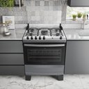 Ver imagem 5 de Fogão 5 Bocas Atlas Agile Up com Mesa de Inox a Gás Bivolt Titanium