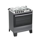 Ver imagem 1 de Fogão 5 Bocas Atlas Agile Up com Mesa de Inox a Gás Bivolt Titanium