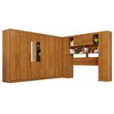 Ver imagem 3 de Guarda-Roupa Casal Modulado Portofino 13 Portas 4 Gavetas com Espelho Cinamomo - Pnr Móveis