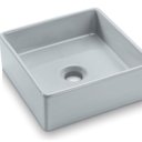 Ver imagem 1 de Cuba de Apoio Quadrada 30cm em Cerâmica Ica1703 Icasa