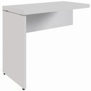 Ver imagem 1 de Mesa Auxiliar Pé Painel 90x45cm Linha Start Cinza para Escri