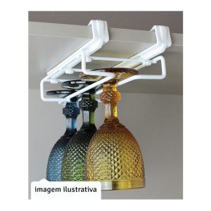 Porta Taças Ajustável Para Armário