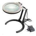 Ver imagem 1 de Lupa de Mesa com Luz 10 Leds e Fonte de Alimentação MG3B-1C