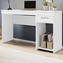 Ver imagem 1 de Mesa para Computador Bay 1 Gaveta Branco - Pnr Móveis