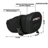 Bolsa de Selim Bi093 para Bicicleta com Capacidade de 1 Litro Preto - Atrio - 6