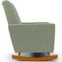 Ver imagem 6 de Poltrona de Amamentação com Balanço e Puff Ravena W01 Bouclê Oliva - Lyam Decor