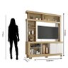Estante Home Theater Mali Nature Off White – Móveis Leão - 3