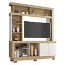 Ver imagem 1 de Estante Home Theater Mali Nature Off White – Móveis Leão