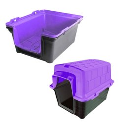 Casinha plástica para cães Furacão Pet N 1° - Lilás - 3