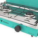 Ver imagem 4 de FOGAO DE MESA 2 BOCAS VENAX FLAMALAR VETRO VERDE GAS GLP