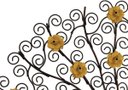 Ver imagem 6 de Arabesco de Flores na Árvore de Ferro Rustica para Espaços Internos e Externos - Amarelo