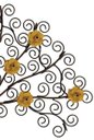 Ver imagem 4 de Arabesco de Flores na Árvore de Ferro Rustica para Espaços Internos e Externos - Amarelo
