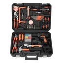 Ver imagem 1 de Maleta com Ferramentas 112 Peças com Furadeira Elétrica sem Fio 12v