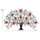 Ver imagem 2 de Arabesco de Flores na Árvore de Ferro Rustica para Espaços Internos e Externos - Laranja