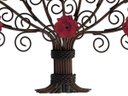 Ver imagem 5 de Arabesco de Flores na Árvore de Ferro Rustica para Espaços Internos e Externos - Vermelho