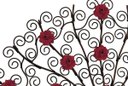 Ver imagem 6 de Arabesco de Flores na Árvore de Ferro Rustica para Espaços Internos e Externos - Vermelho