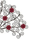 Ver imagem 4 de Arabesco de Flores na Árvore de Ferro Rustica para Espaços Internos e Externos - Vermelho