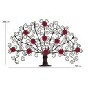 Ver imagem 2 de Arabesco de Flores na Árvore de Ferro Rustica para Espaços Internos e Externos - Vermelho