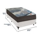Ver imagem 3 de Cama Box Branco e Colchão Iso Superpocket Molas Ensacadas Solteiro Ortobom