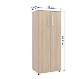 Armário Sapateira Multiuso Sp 04 para Escritório com 02 Portas e 03 Prateleiras - R&S Móveis  - 4