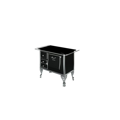 Fogão Colonial N°1 Vitrocerâmica Preto Varão Direito Antonow