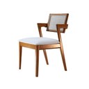 Ver imagem 4 de Conjunto de Mesa com Cadeiras Madeira Maciça Tauri com Tampo em Laca Alta qualidade  Távoli Decor