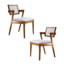 Ver imagem 2 de Conjunto de Mesa com Cadeiras Madeira Maciça Tauri com Tampo em Laca Alta qualidade  Távoli Decor