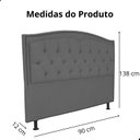 Ver imagem 6 de Kit Cabeceira e Calçadeira com Baú 140 Cm King Casal Diana Suede