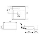 Ver imagem 5 de Cuba Semi Encaixe 40x40cm Roca T11 Terra Stone A32722p070