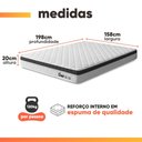 Ver imagem 4 de Colchão Queen Espuma Ortopédica Onix D33 158x198x20cm Hellen - Suporta até 120 kg por Pessoa