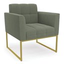 Ver imagem 6 de Poltrona Decorativa Industrial Dourado Kit 2 Elisa Bouclê Menta D03 - D'Rossi