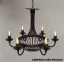 Ver imagem 4 de Lustre Vintage Rústico em Metal para Iluminação de Igreja Retrô